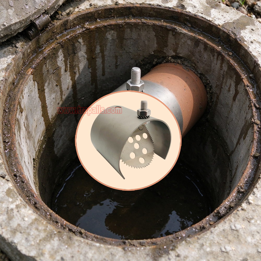Indoor Home One Way Flap Drainage Pipe Rodent Blocker Rodent Control Mouse Prevention Metal Rat Drain Guard - Image 13
