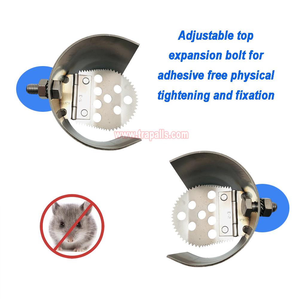 Indoor Home One Way Flap Drainage Pipe Rodent Blocker Rodent Control Mouse Prevention Metal Rat Drain Guard - Image 4