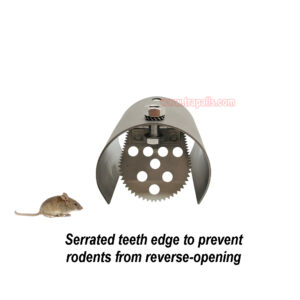 Indoor Home One Way Flap Drainage Pipe Rodent Blocker Rodent Control Mouse Prevention Metal Rat Drain Guard - Image 7
