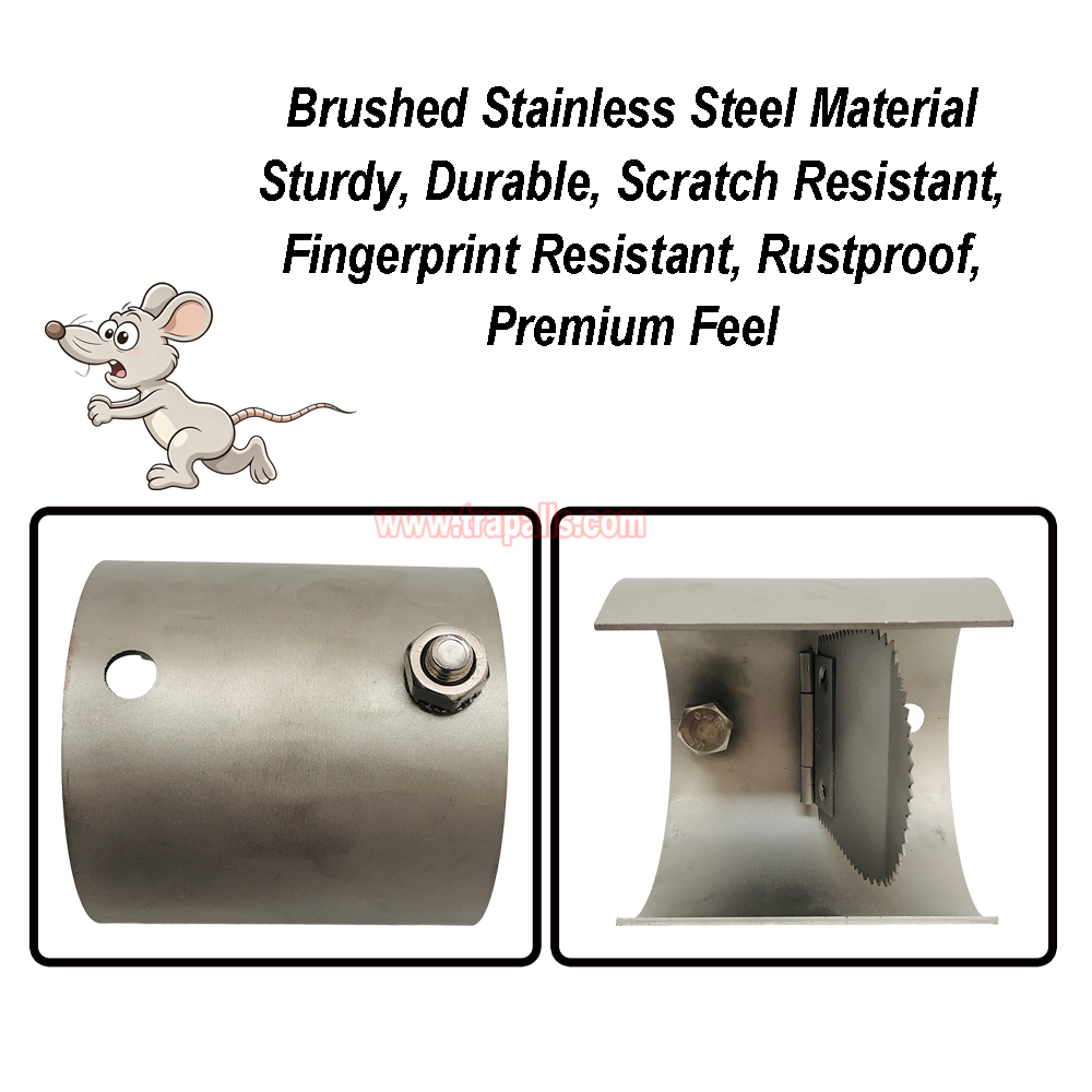 Indoor Home One Way Flap Drainage Pipe Rodent Blocker Rodent Control Mouse Prevention Metal Rat Drain Guard - Image 4