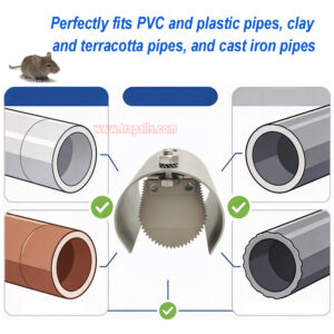 Indoor Home One Way Flap Drainage Pipe Rodent Blocker Rodent Control Mouse Prevention Metal Rat Drain Guard - Image 6