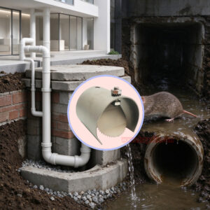 Indoor Home One Way Flap Drainage Pipe Rodent Blocker Rodent Control Mouse Prevention Metal Rat Drain Guard - Image 9