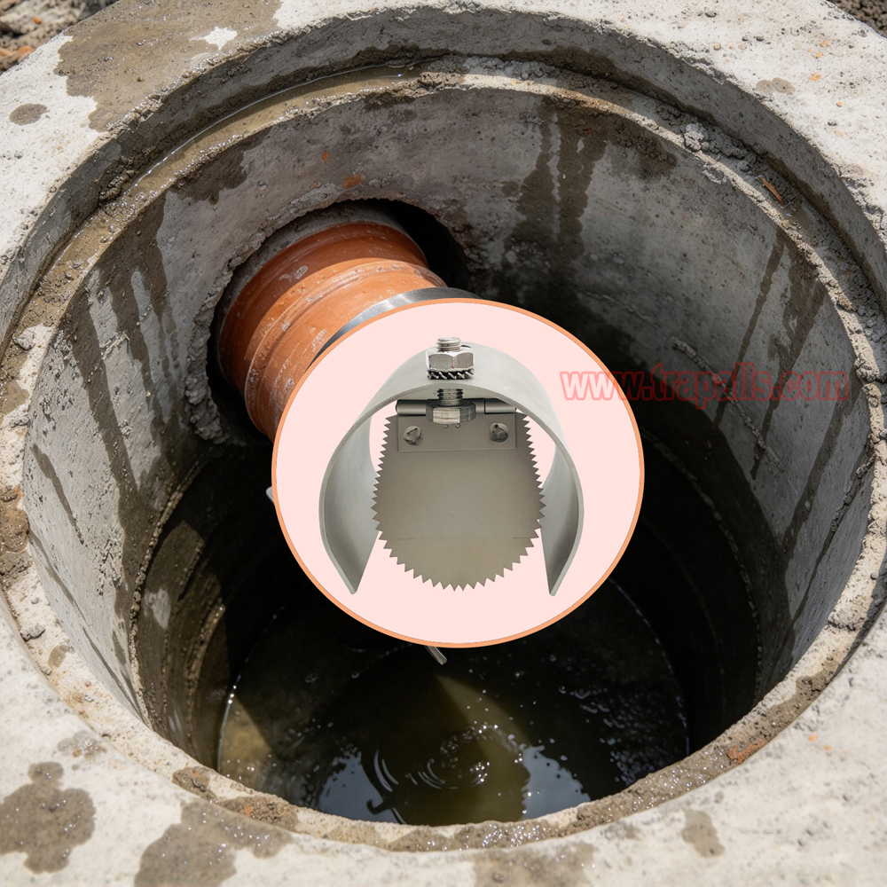 Indoor Home One Way Flap Drainage Pipe Rodent Blocker Rodent Control Mouse Prevention Metal Rat Drain Guard - Image 10