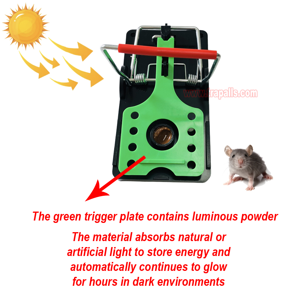 Indoor Warehouse Reusable High Sensitivity Rat Trap with Luminous Shining Trigger Plate Rodent Killer Rat Snap Trap with Bait - Image 7