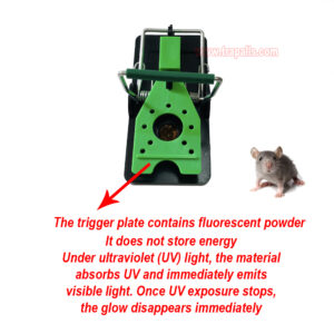 Indoor Warehouse Reusable High Sensitivity Mouse Trap with Fluorescent UV Trigger Plate and Bait Mouse Snap Trap - Image 9