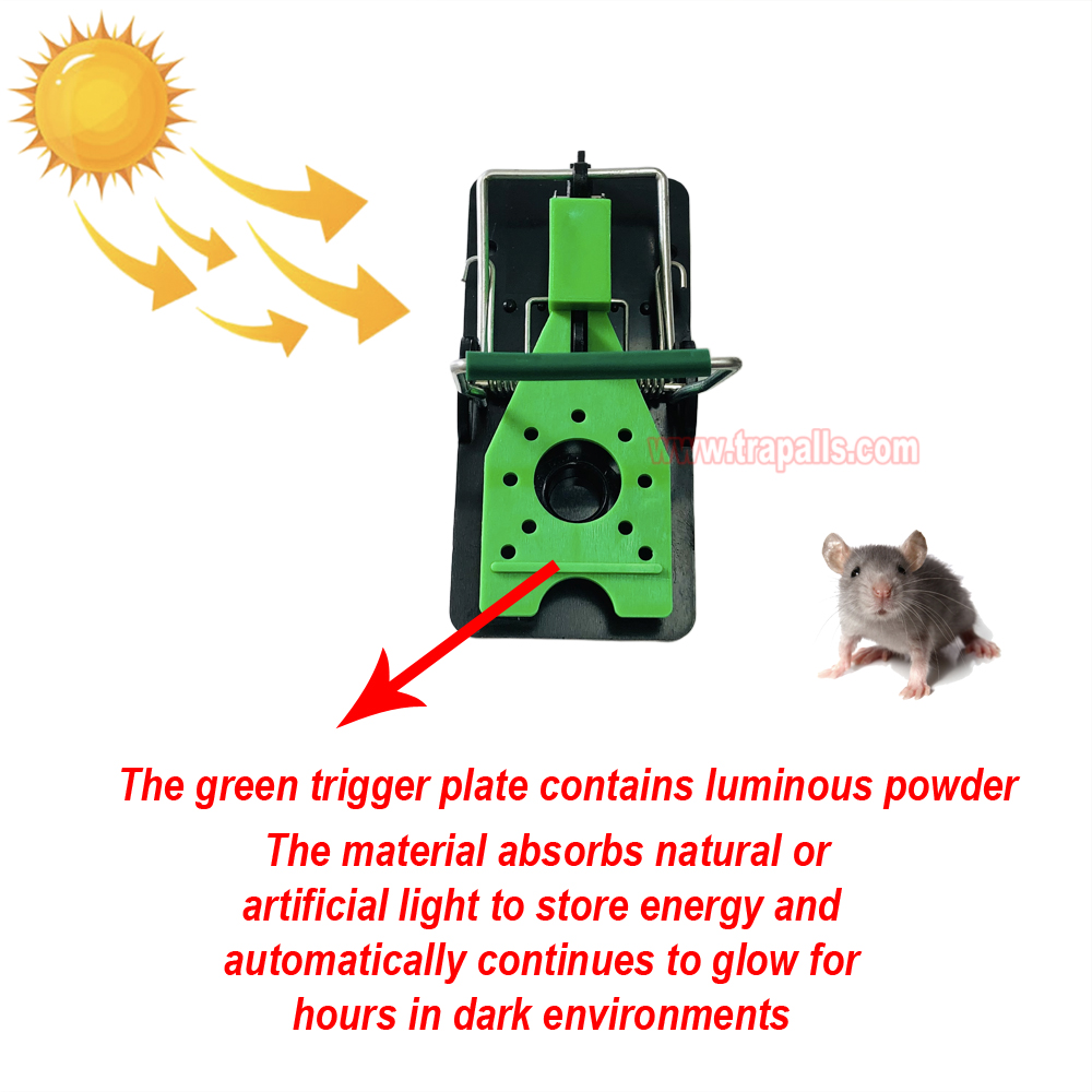 Indoor Warehouse Reusable High Sensitivity Mouse Trap with Luminous Trigger Plate Mouse Snap Trap Shining in the Darkness - Image 7