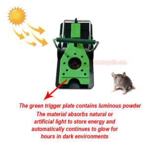 Indoor Warehouse Reusable High Sensitivity Mouse Trap with Luminous Shining Trigger Plate and Bait Mouse Snap Trap - Image 7