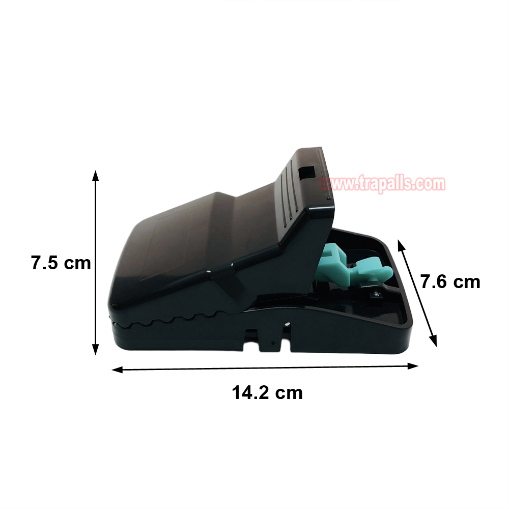 Indoor Reusable Plastic Rodent Control Quick Set Snap Rat Killer with Fluorescent UV Trigger Plate Rat Snap Trap - Image 2