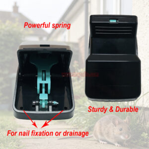 Indoor Reusable Plastic Rodent Control Quick Set Snap Rat Killer with Fluorescent UV Trigger Plate Rat Snap Trap - Image 4
