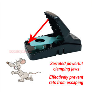 Indoor Reusable Plastic Rodent Control Quick Set Snap Rat Killer with Fluorescent UV Trigger Plate Rat Snap Trap - Image 7