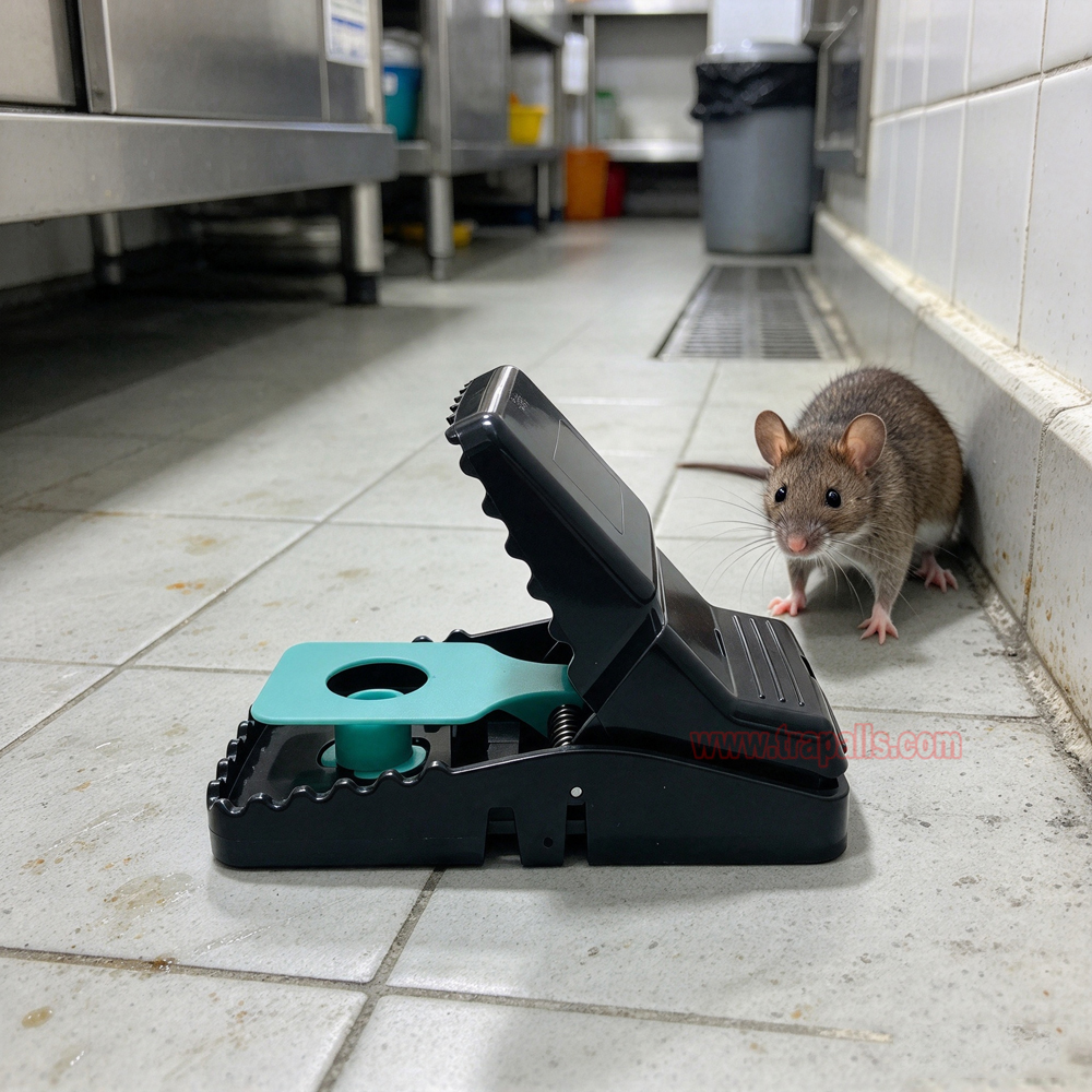 Indoor Reusable Plastic Rodent Control Quick Set Snap Rat Killer with Fluorescent UV Trigger Plate Rat Snap Trap - Image 9
