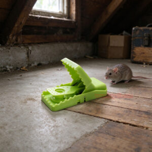 Indoor Reusable Plastic Pest Control Quick Set Snap Mouse Killer with Fluorescent UV Trigger Plate Mouse Snap Trap - Image 10