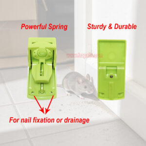 Indoor Humane Plastic Quick Catch Mouse Trap with Fluorescent Trigger Plate Mouse Snap Trap Glow Under Ultraviolet Light - Image 5