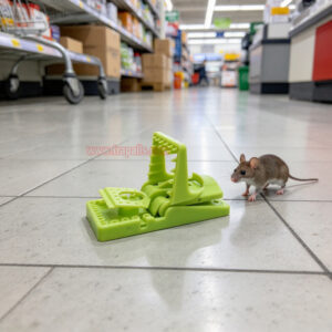 Indoor Humane Plastic Quick Catch Mouse Trap with Luminous Trigger Plate Mouse Snap Trap Glow in the Dark Environment - Image 11