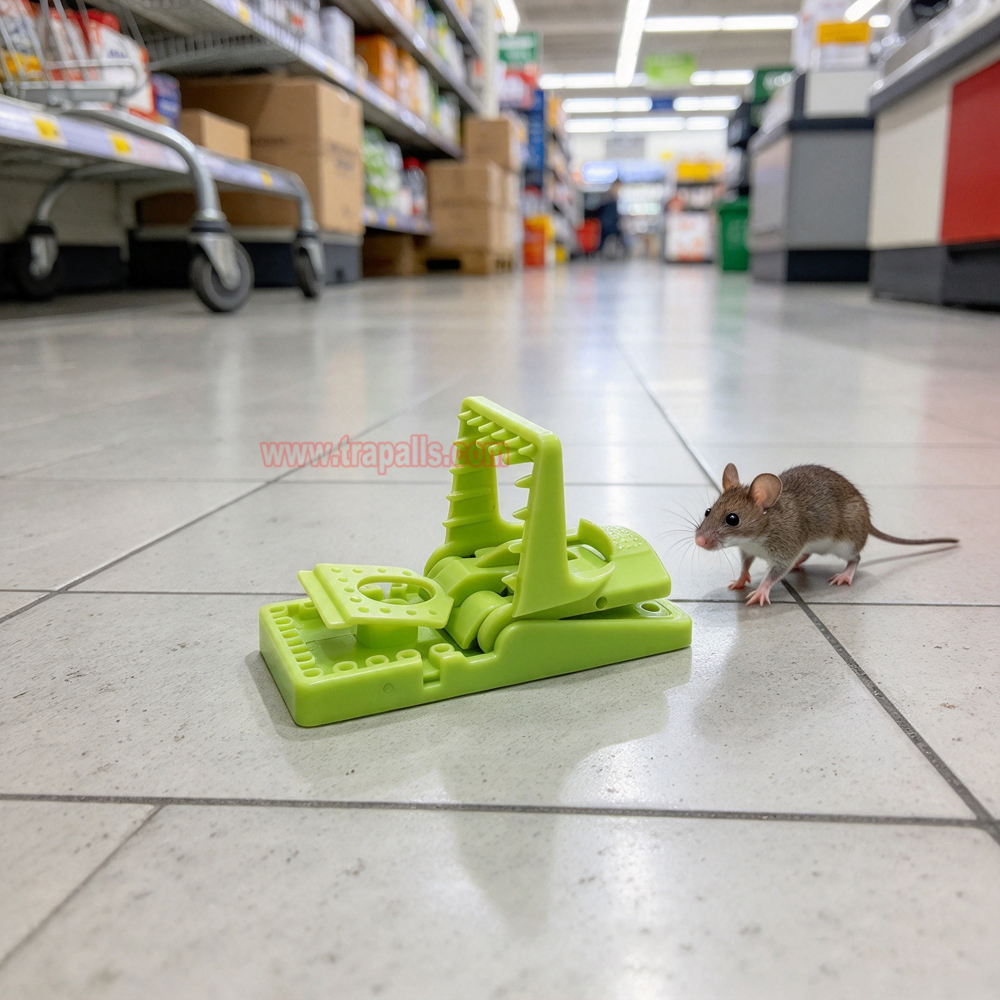 Indoor Humane Plastic Quick Catch Mouse Trap with Luminous Trigger Plate Mouse Snap Trap Glow in the Dark Environment - Image 11