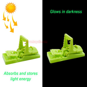 Indoor Humane Plastic Quick Catch Mouse Trap with Luminous Trigger Plate Mouse Snap Trap Glow in the Dark Environment - Image 9