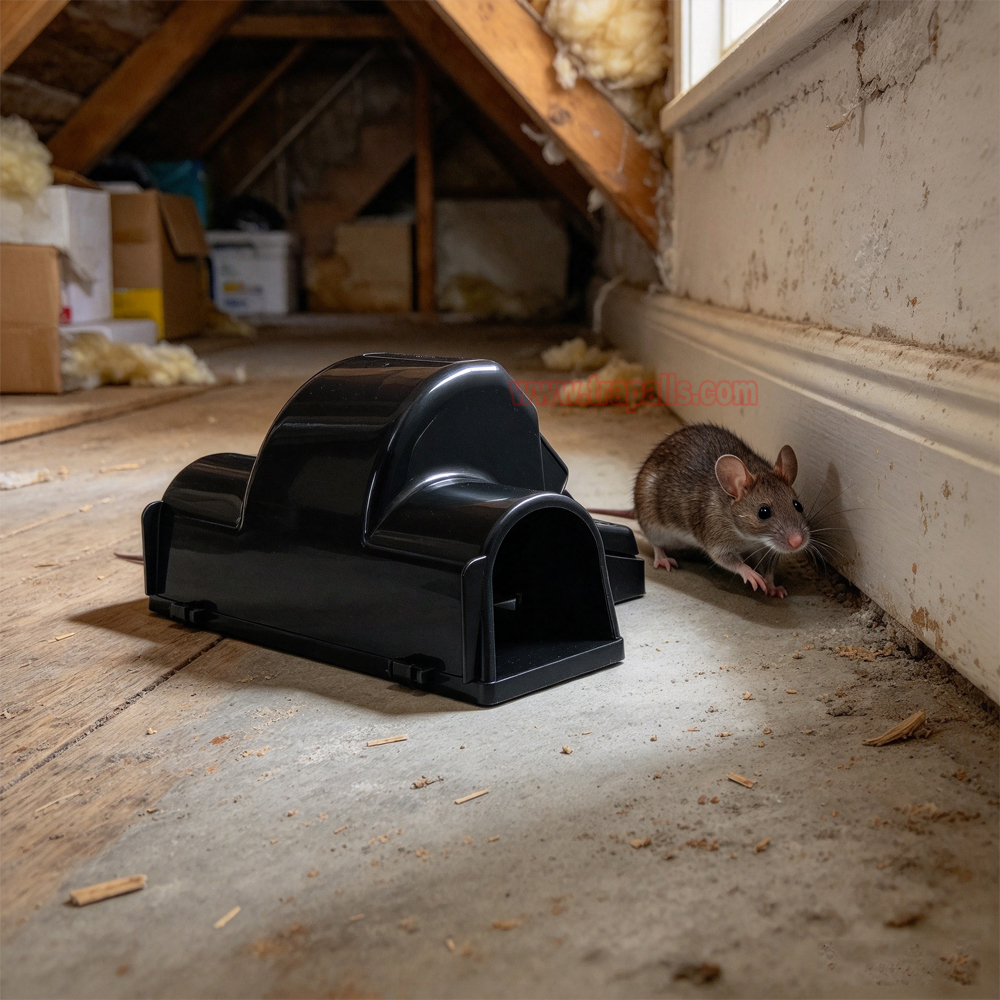 Outdoor Indoor Rat Snap Trap with Tunnel Rat Trap Station with Fluorescent Trigger Plate Glow Under Ultraviolet Light - Image 12