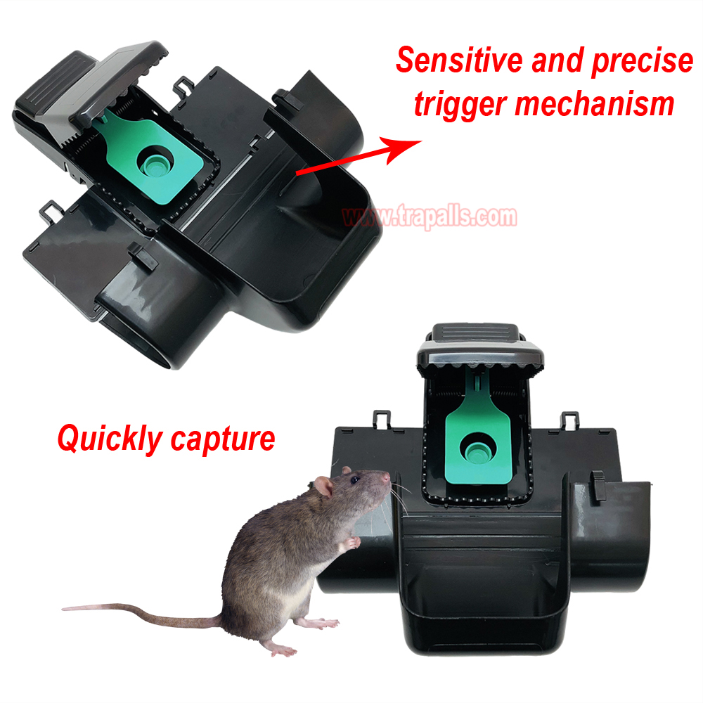 Outdoor Indoor Rat Snap Trap with Tunnel Rat Trap Station with Fluorescent Trigger Plate Glow Under Ultraviolet Light - Image 6