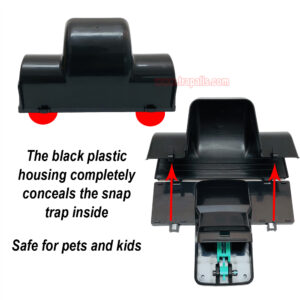 Outdoor Indoor Rat Snap Trap with Tunnel Rat Trap Station with Fluorescent Trigger Plate Glow Under Ultraviolet Light - Image 10