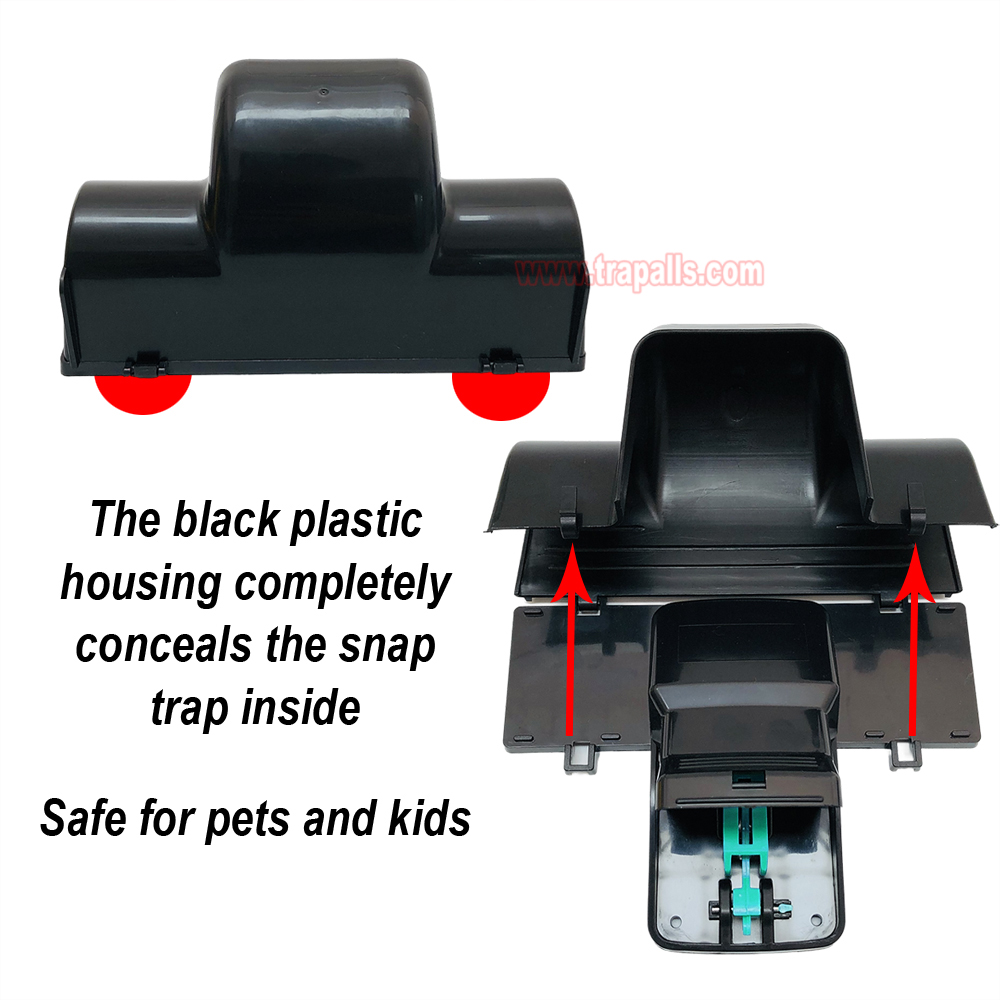 Outdoor Indoor Rat Snap Trap with Tunnel Rat Trap Station with Fluorescent Trigger Plate Glow Under Ultraviolet Light - Image 10