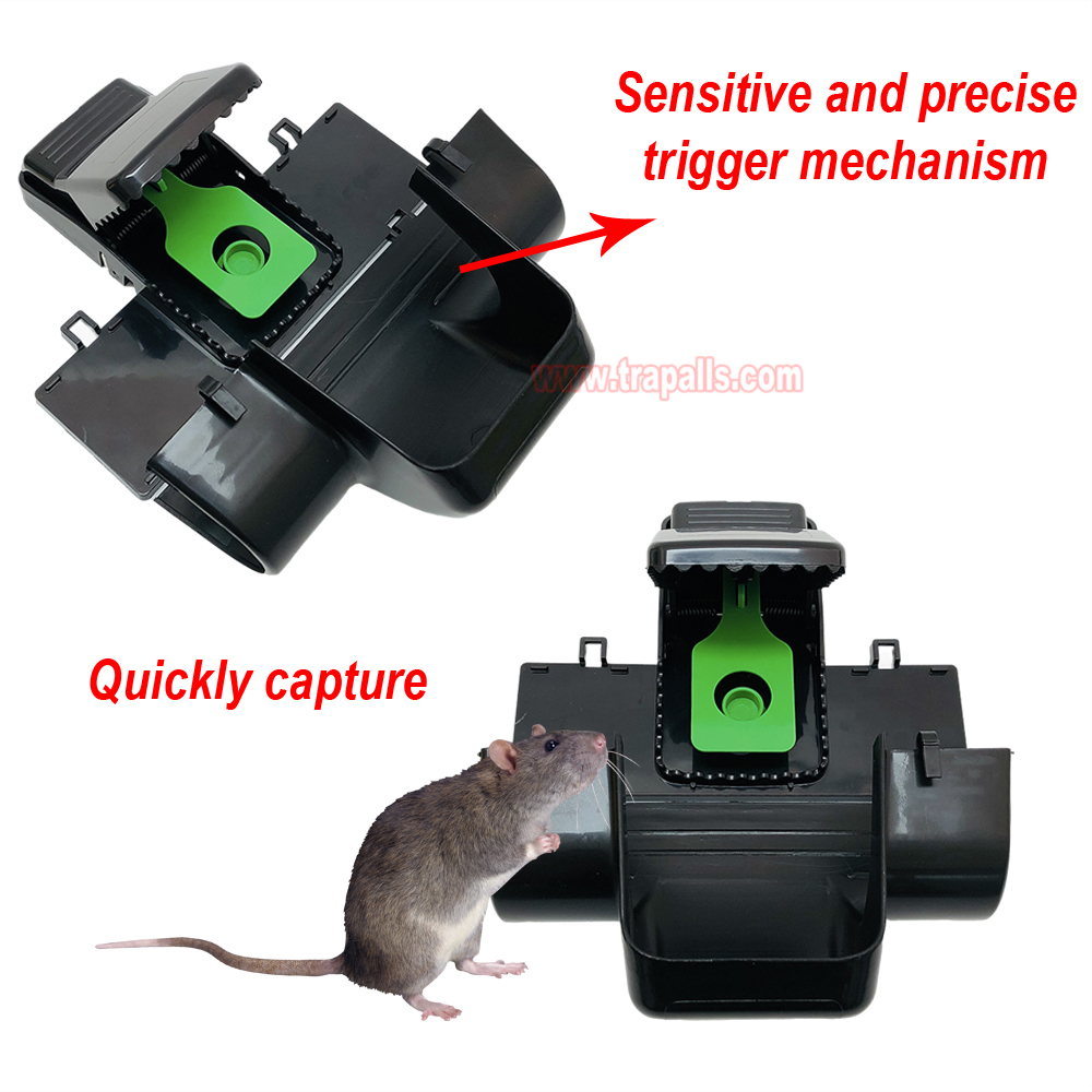 Outdoor Indoor Rat Snap Trap with Tunnel Rat Trap Station with Luminous Trigger Plate Glow in the Dark Environment - Image 9