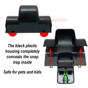 Outdoor Indoor Rat Snap Trap with Tunnel Rat Trap Station with Luminous Trigger Plate Glow in the Dark Environment - Image 5