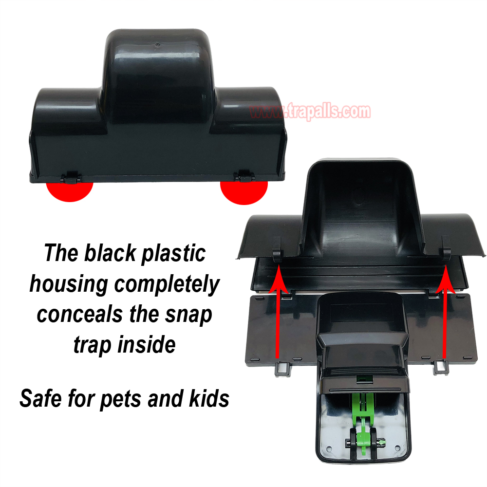 Outdoor Indoor Rat Snap Trap with Tunnel Rat Trap Station with Luminous Trigger Plate Glow in the Dark Environment - Image 5