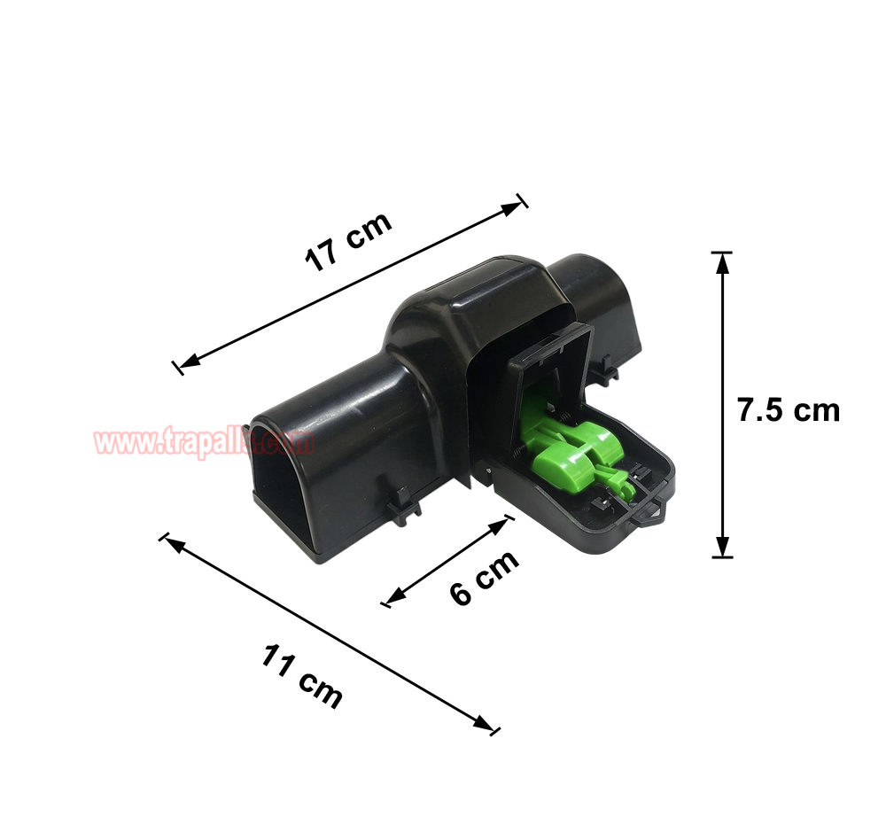 Outdoor Indoor Mouse Snap Trap with Tunnel Mouse Trap Station with Luminous Trigger Plate Glow in the Dark Environment - Image 3
