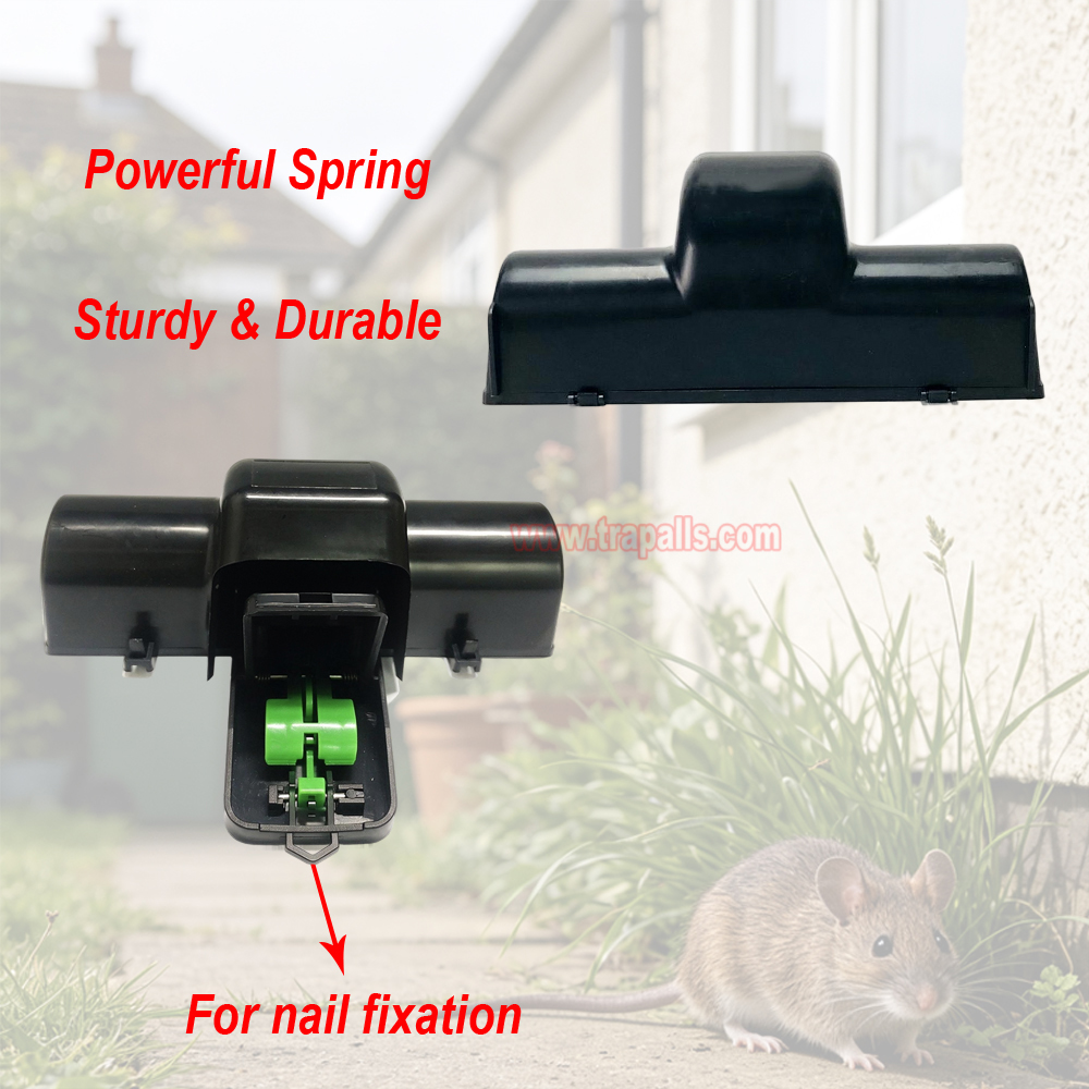 Outdoor Indoor Mouse Snap Trap with Tunnel Mouse Trap Station with Luminous Trigger Plate Glow in the Dark Environment - Image 5