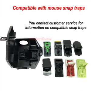 Indoor Humane Plastic Lockable Mouse Snap Trap Compatible Mouse Trap Box Mouse Bait Station with Key - Image 11