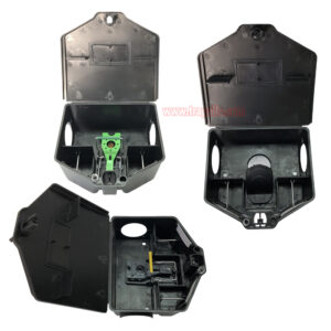 Indoor Humane Plastic Lockable Mouse Snap Trap Compatible Mouse Trap Box Mouse Bait Station with Key - Image 12