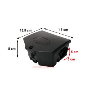 Indoor Humane Plastic Lockable Mouse Snap Trap Compatible Mouse Trap Box Mouse Bait Station with Key - Image 3