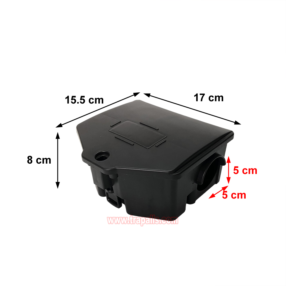 Indoor Humane Plastic Lockable Mouse Snap Trap Compatible Mouse Trap Box Mouse Bait Station with Key - Image 3