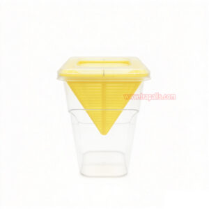 Home Kitchen Reusable Insects Bug Live Catch Release Fruit Fly Yellow Attraction Design Fruit Fly Trap - Image 2